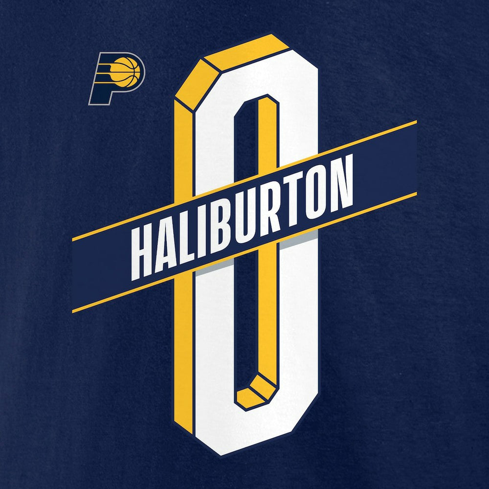 Tyrese Haliburton Indiana Pacers Full-Court Press Name & Number T-Shirt Outlet