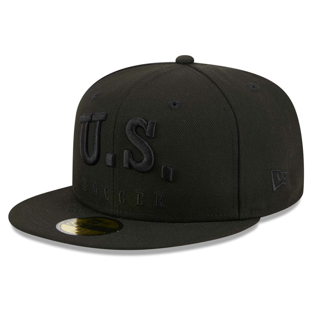 USMNT New Era Text 59FIFTY Fitted Hat Black - New Era