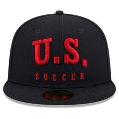 USMNT New Era Text 59FIFTY Fitted Hat Navy - New Era