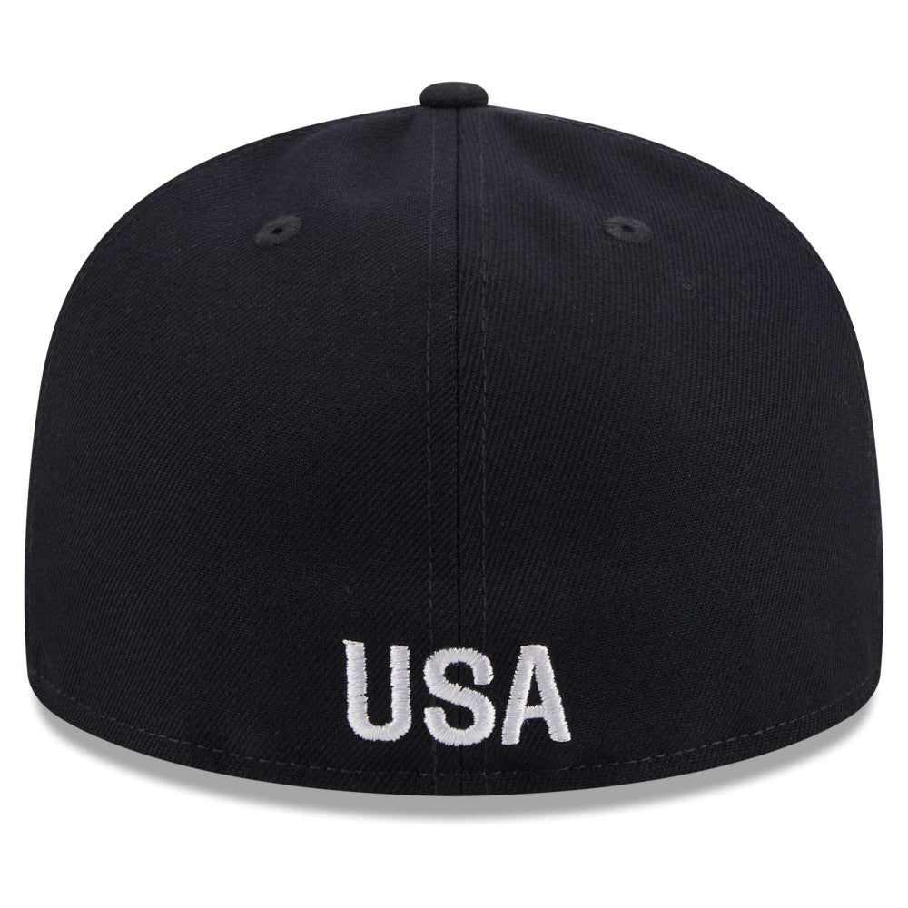USMNT New Era Text 59FIFTY Fitted Hat Navy - New Era