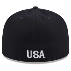 USMNT New Era Text 59FIFTY Fitted Hat Navy - New Era