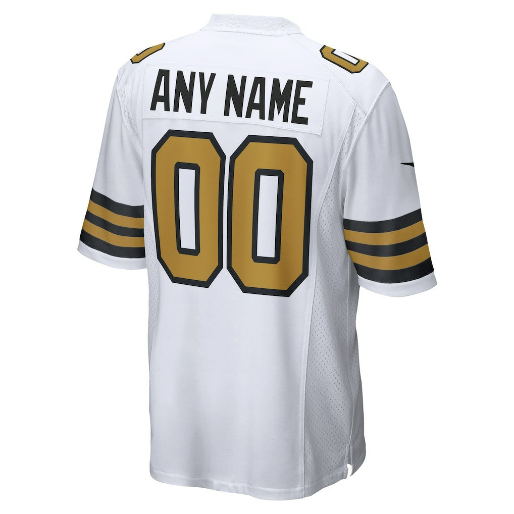 New Orleans Saints Nike Alternate Custom Game Jersey