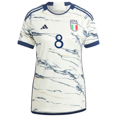 Jorginho Italy National Team Women's 2023 Away Replica Jersey White - Adidas