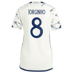 Jorginho Italy National Team Women's 2023 Away Replica Jersey White - Adidas