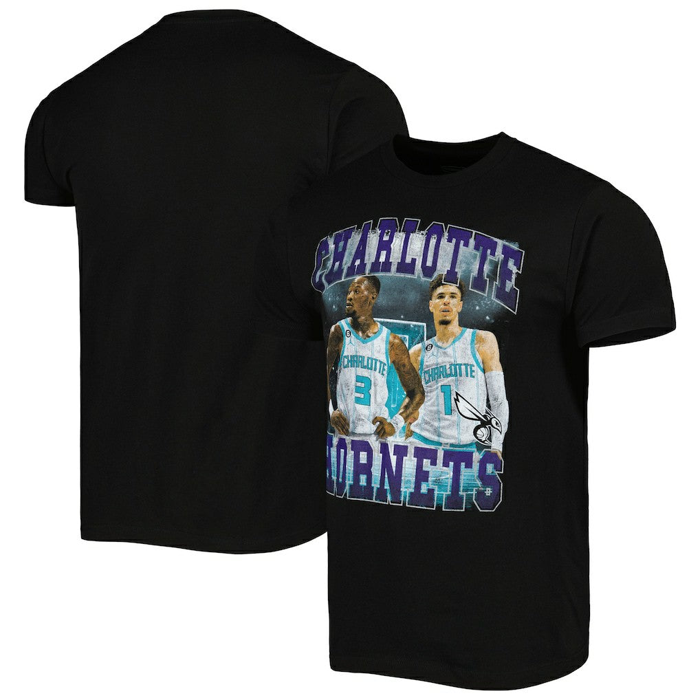 LaMelo Ball & Terry Rozier Charlotte Hornets Stadium Essentials Unisex Player Duo T-Shirt Discount