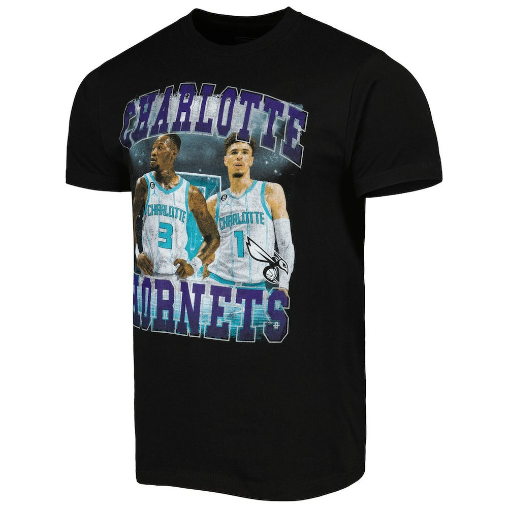 LaMelo Ball & Terry Rozier Charlotte Hornets Stadium Essentials Unisex Player Duo T-Shirt Discount