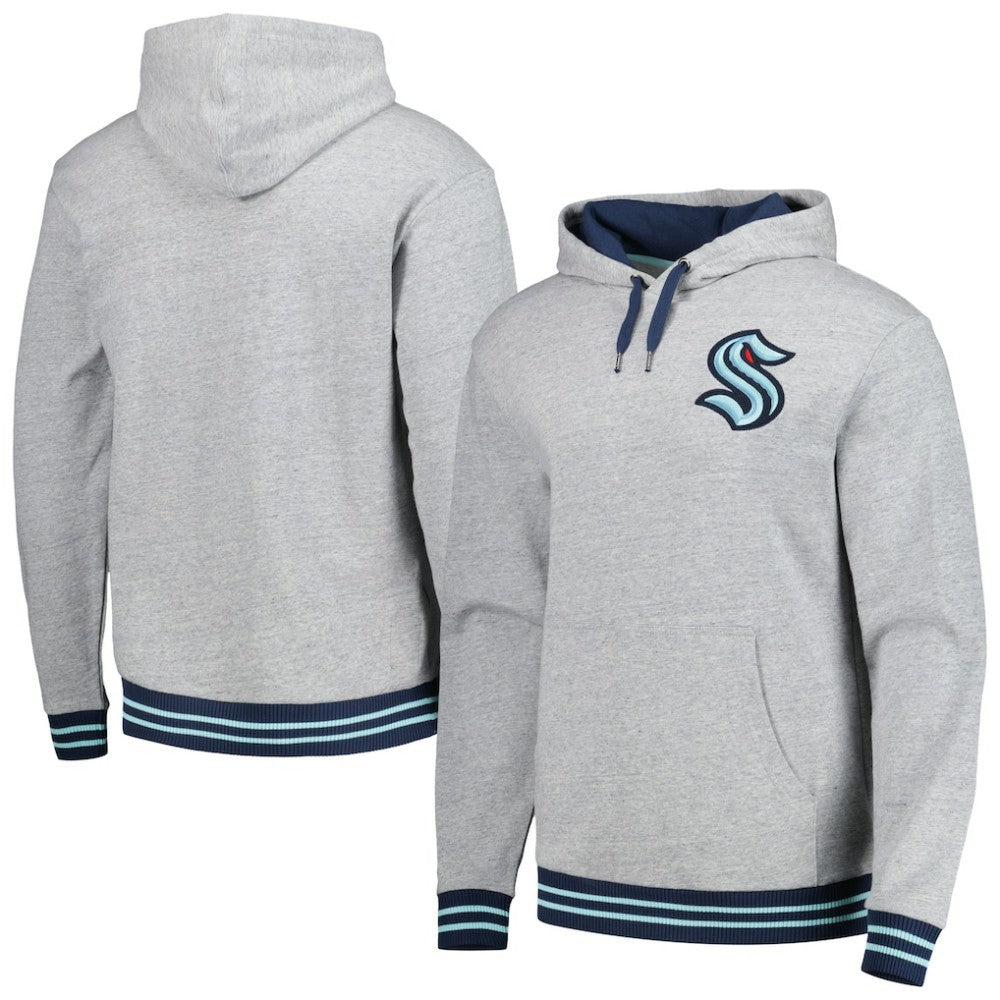 Seattle Kraken Mitchell & Ness Classic French Terry Pullover Hoodie Discount