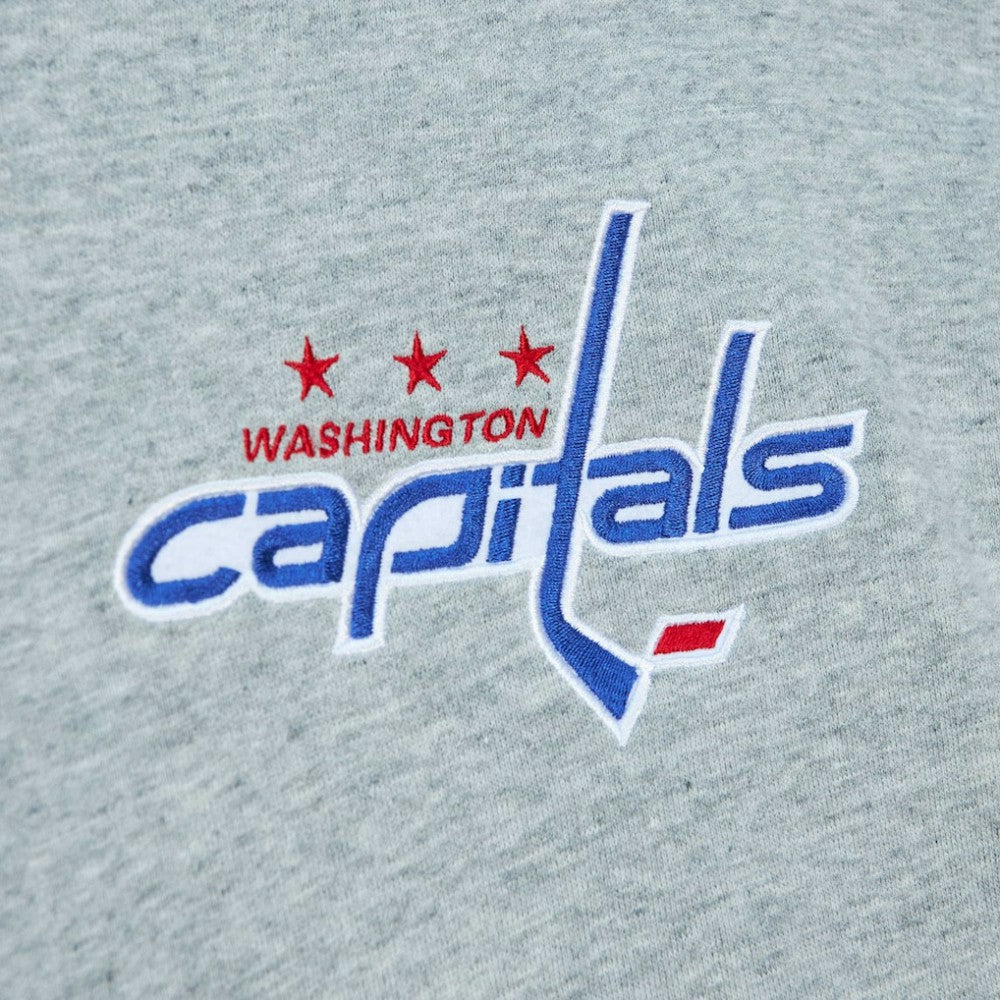 Washington Capitals Mitchell & Ness Classic French Terry Pullover Hoodie On Sale