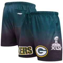Green Bay Packers  Pro Standard Ombre Mesh Shorts