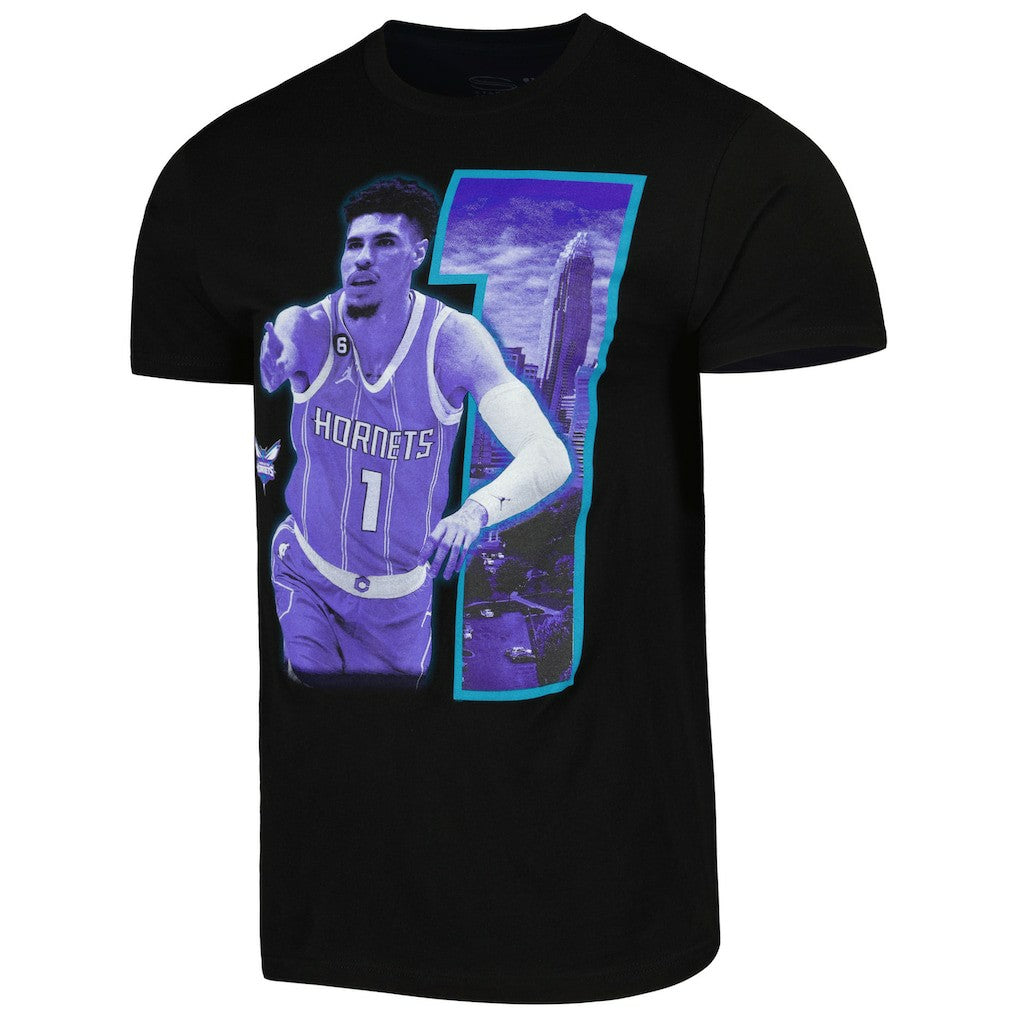 LaMelo Ball Charlotte Hornets Stadium Essentials Unisex Player Skyline T-Shirt Discount