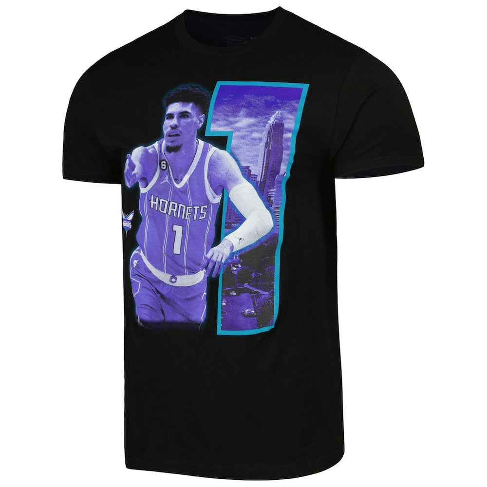 LaMelo Ball Charlotte Hornets Stadium Essentials Unisex Player Skyline T-Shirt Discount
