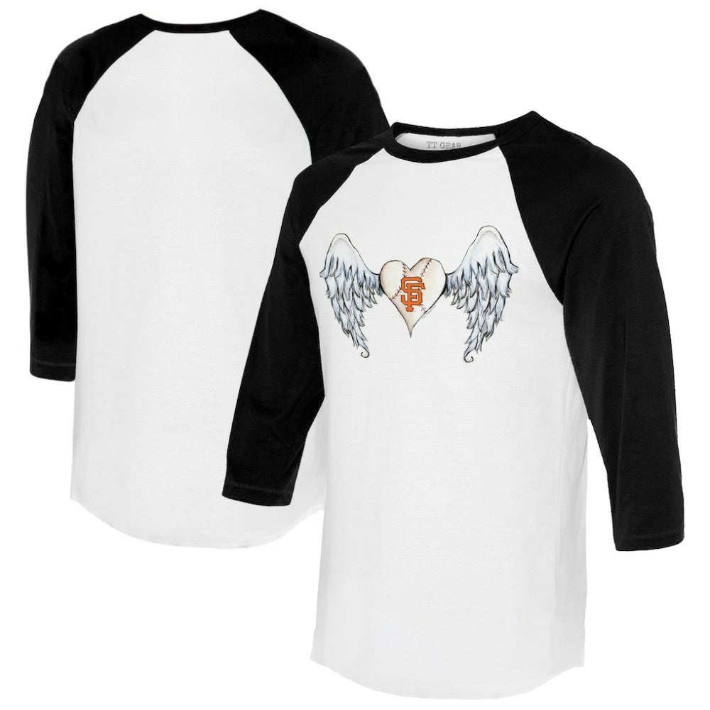San Francisco Giants Tiny Turnip Women's Angel Wings 3/4-Sleeve Raglan T-Shirt | MLB Shop