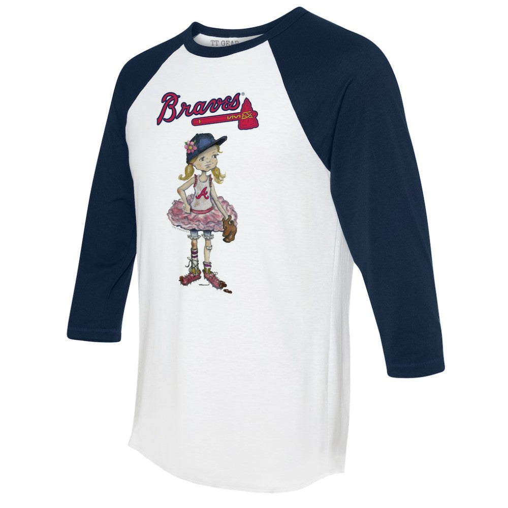 Atlanta Braves Tiny Turnip Women's Babes 3/4-Sleeve Raglan T-Shirt | MLB Online