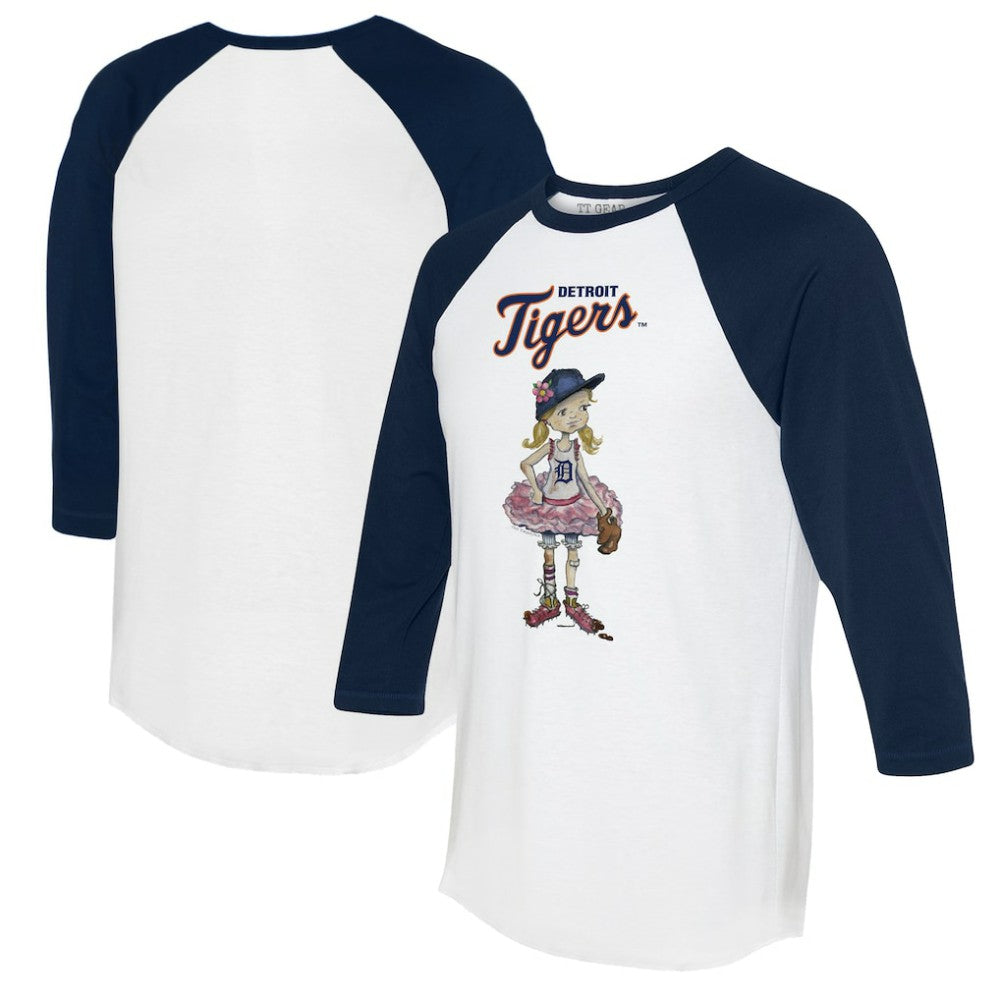 Detroit Tigers Tiny Turnip Women's Babes 3/4-Sleeve Raglan T-Shirt | MLB Discount