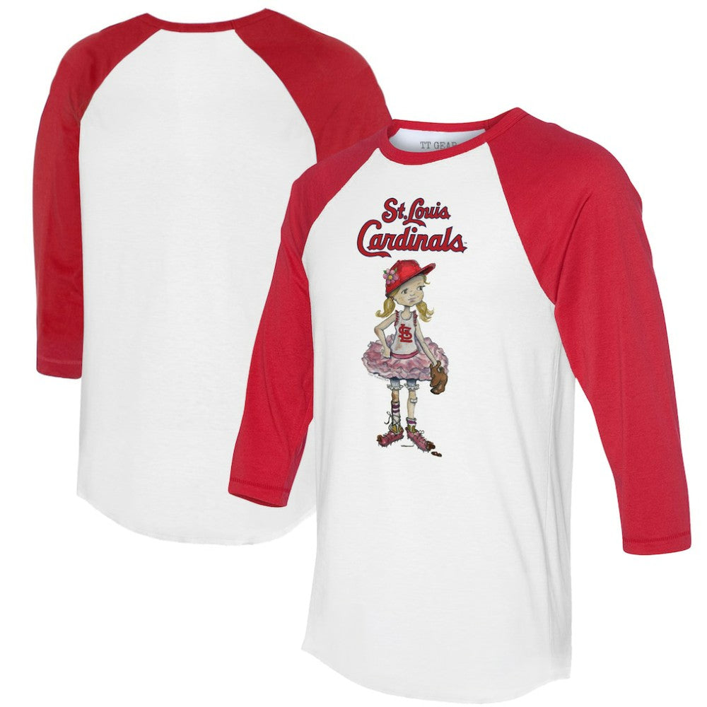 St. Louis Cardinals Tiny Turnip Women's Babes 3/4-Sleeve Raglan T-Shirt | MLB For sale