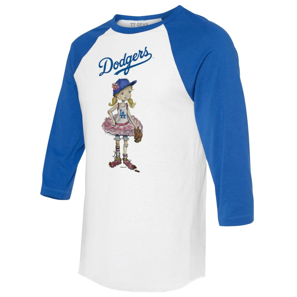 Los Angeles Dodgers Tiny Turnip Women's Babes 3/4-Sleeve Raglan T-Shirt | MLB Near me