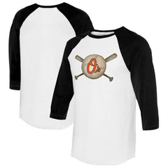 Baltimore Orioles Tiny Turnip Women's Baseball Cross Bats 3/4-Sleeve Raglan T-Shirt | MLB Shop