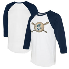 Seattle Mariners Tiny Turnip Women's Baseball Cross Bats 3/4-Sleeve Raglan T-Shirt | MLB Online