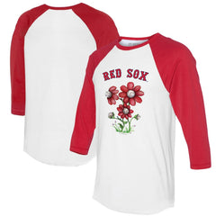 Boston Red Sox Tiny Turnip Women's Blooming Baseballs 3/4-Sleeve Raglan T-Shirt | MLB Shop