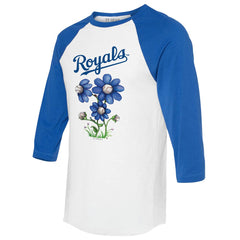 Kansas City Royals Tiny Turnip Women's Blooming Baseballs 3/4-Sleeve Raglan T-Shirt | MLB Online
