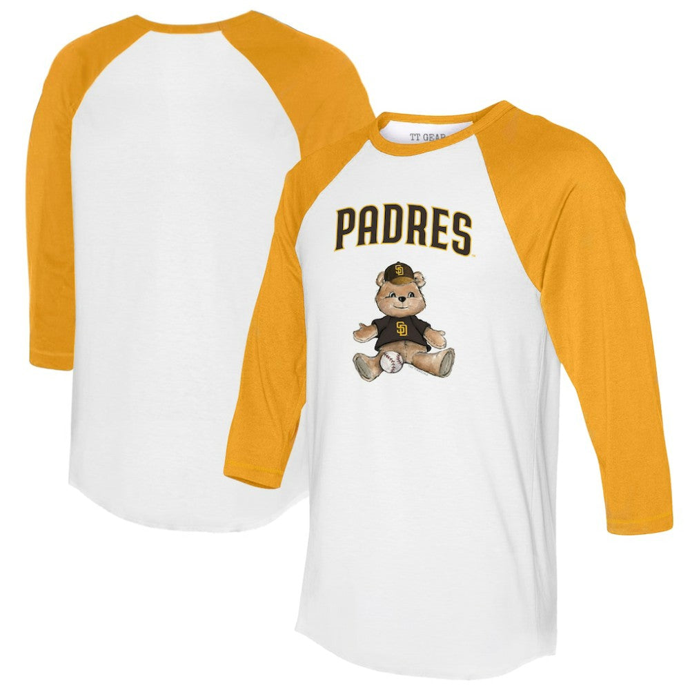 San Diego Padres Tiny Turnip Women's Teddy Boy 3/4-Sleeve Raglan T-Shirt | MLB US