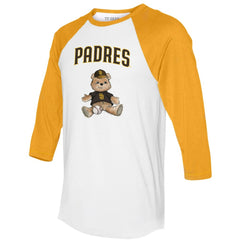San Diego Padres Tiny Turnip Women's Teddy Boy 3/4-Sleeve Raglan T-Shirt | MLB US