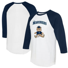 Seattle Mariners Tiny Turnip Women's Teddy Boy 3/4-Sleeve Raglan T-Shirt | MLB Discount