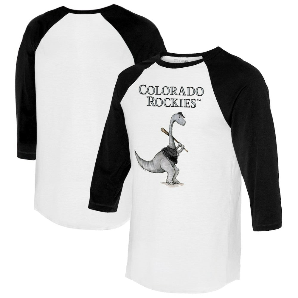 Colorado Rockies Tiny Turnip Women's Bronto 3/4-Sleeve Raglan T-Shirt | MLB Sale