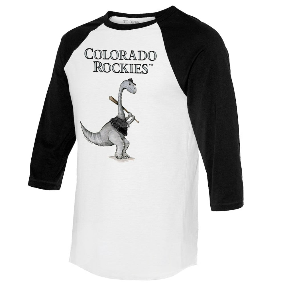 Colorado Rockies Tiny Turnip Women's Bronto 3/4-Sleeve Raglan T-Shirt | MLB Sale