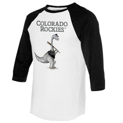 Colorado Rockies Tiny Turnip Women's Bronto 3/4-Sleeve Raglan T-Shirt | MLB Sale