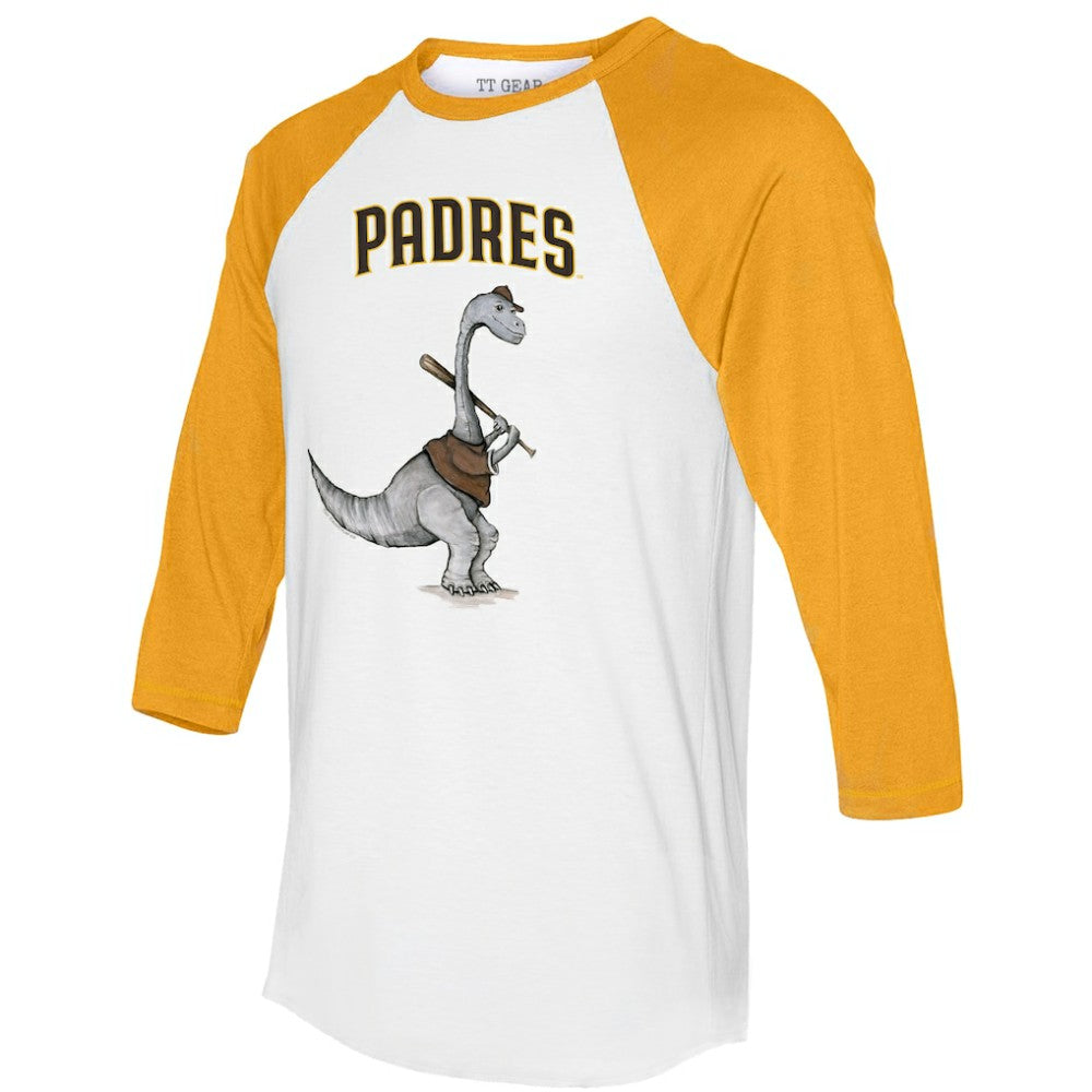 San Diego Padres Tiny Turnip Women's Bronto 3/4-Sleeve Raglan T-Shirt | MLB New