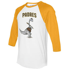 San Diego Padres Tiny Turnip Women's Bronto 3/4-Sleeve Raglan T-Shirt | MLB New