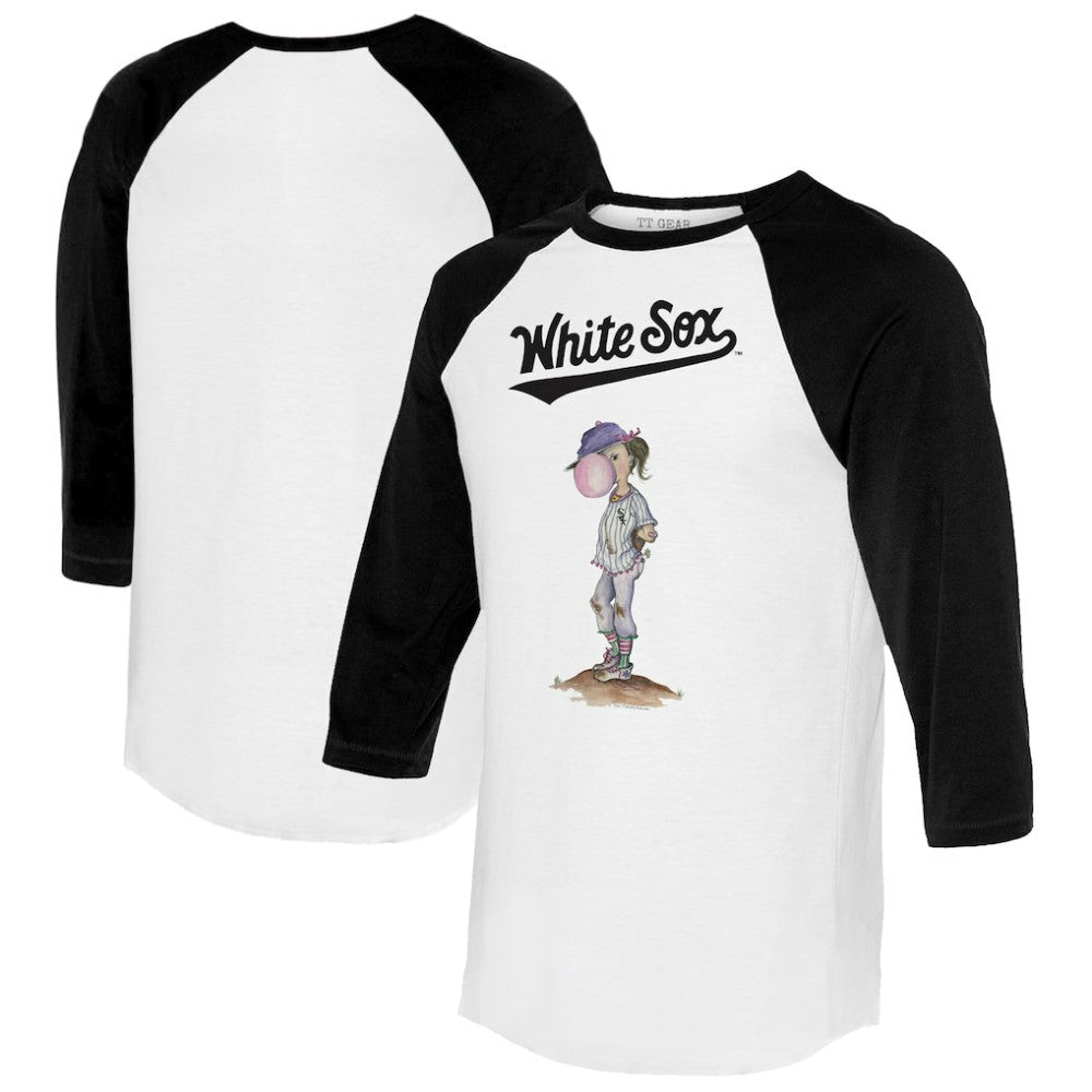 Chicago White Sox Tiny Turnip Women's Bubbles 3/4-Sleeve Raglan T-Shirt | MLB Sale