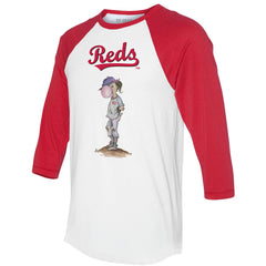Cincinnati Reds Tiny Turnip Women's Bubbles 3/4-Sleeve Raglan T-Shirt | MLB Discount