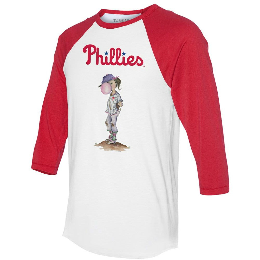 Philadelphia Phillies Tiny Turnip Women's Bubbles 3/4-Sleeve Raglan T-Shirt | MLB Shop