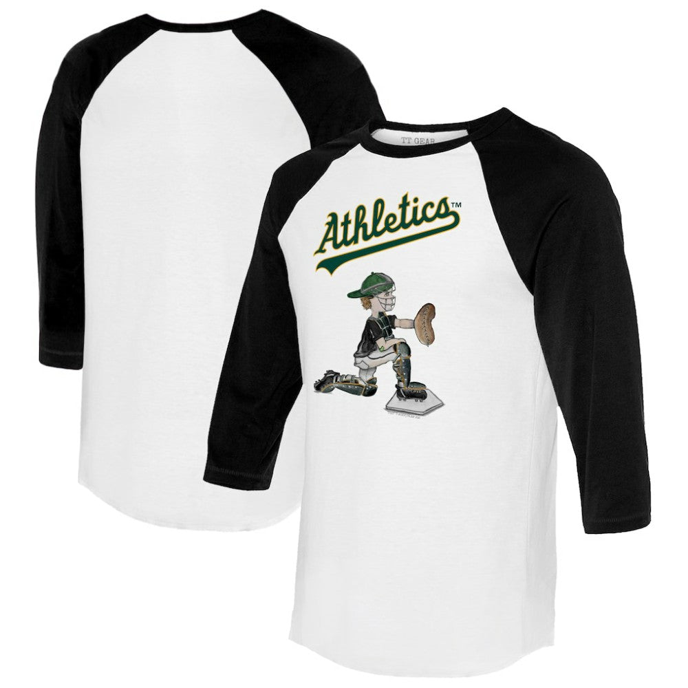 Athletics Tiny Turnip Women's Caleb 3/4-Sleeve Raglan T-Shirt | MLB Online