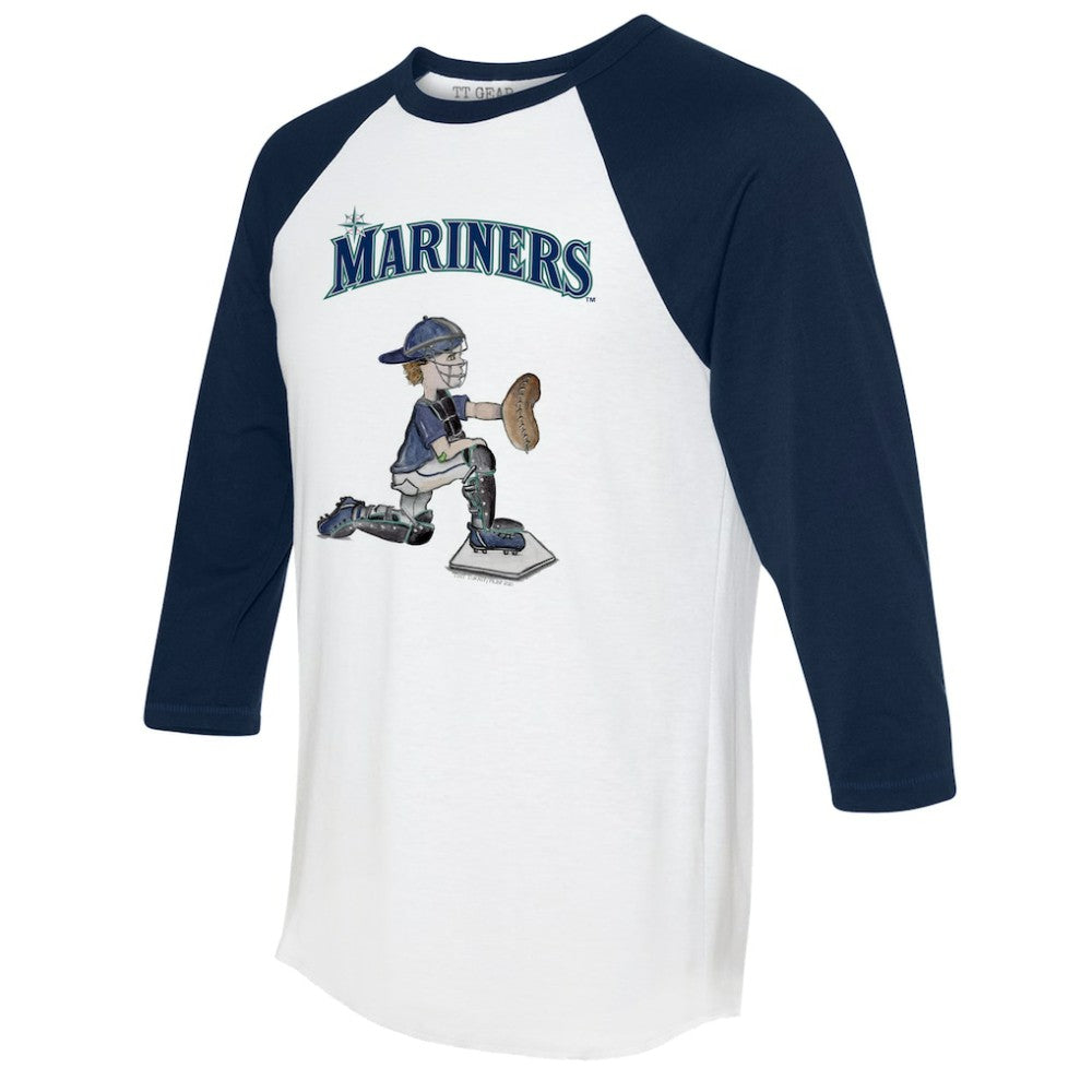 Seattle Mariners Tiny Turnip Women's Caleb 3/4-Sleeve Raglan T-Shirt | MLB US
