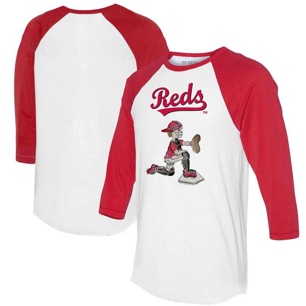 Cincinnati Reds Tiny Turnip Women's Caleb 3/4-Sleeve Raglan T-Shirt | MLB Discount