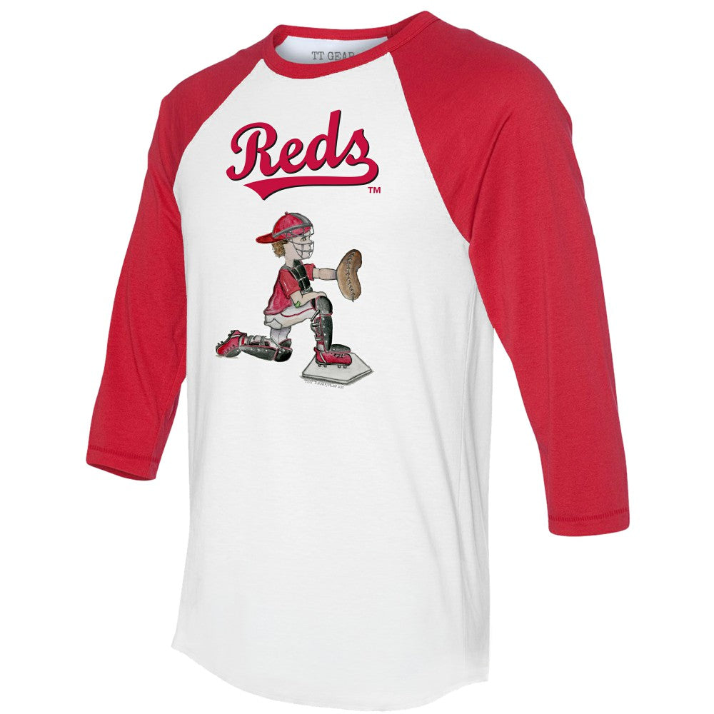 Cincinnati Reds Tiny Turnip Women's Caleb 3/4-Sleeve Raglan T-Shirt | MLB Discount