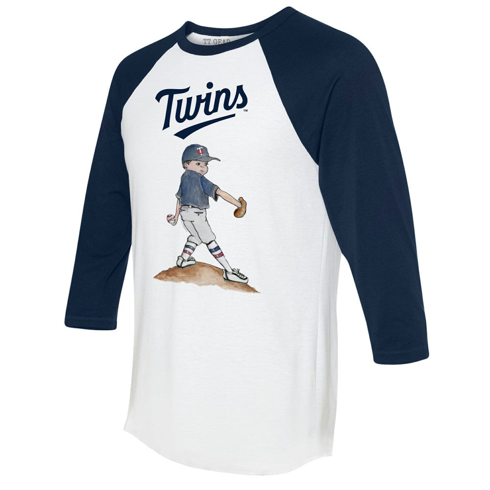 Minnesota Twins Tiny Turnip Women's Clemente 3/4-Sleeve Raglan T-Shirt | MLB Sale