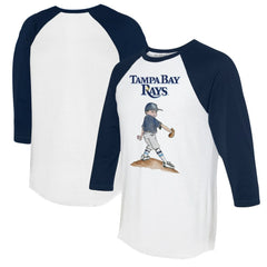 Tampa Bay Rays Tiny Turnip Women's Clemente 3/4-Sleeve Raglan T-Shirt | MLB Sale