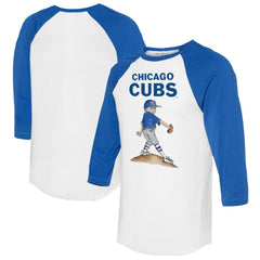 Chicago Cubs Tiny Turnip Women's Clemente 3/4-Sleeve Raglan T-Shirt | MLB Outlet