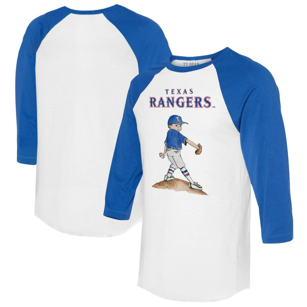 Texas Rangers Tiny Turnip Women's Clemente 3/4-Sleeve Raglan T-Shirt | MLB For sale