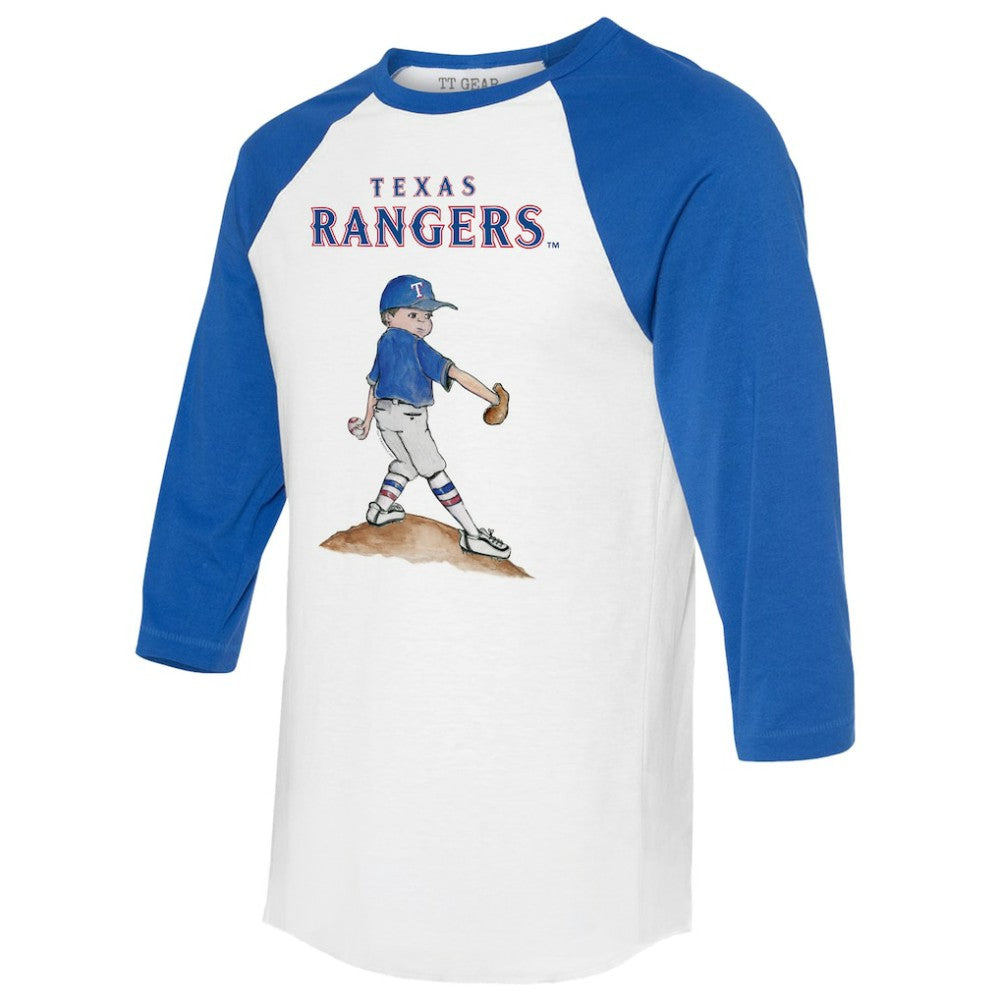 Texas Rangers Tiny Turnip Women's Clemente 3/4-Sleeve Raglan T-Shirt | MLB For sale
