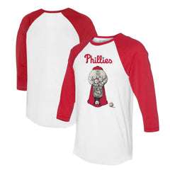 Philadelphia Phillies Tiny Turnip Women's Gumball Machine 3/4-Sleeve Raglan T-Shirt | MLB For sale