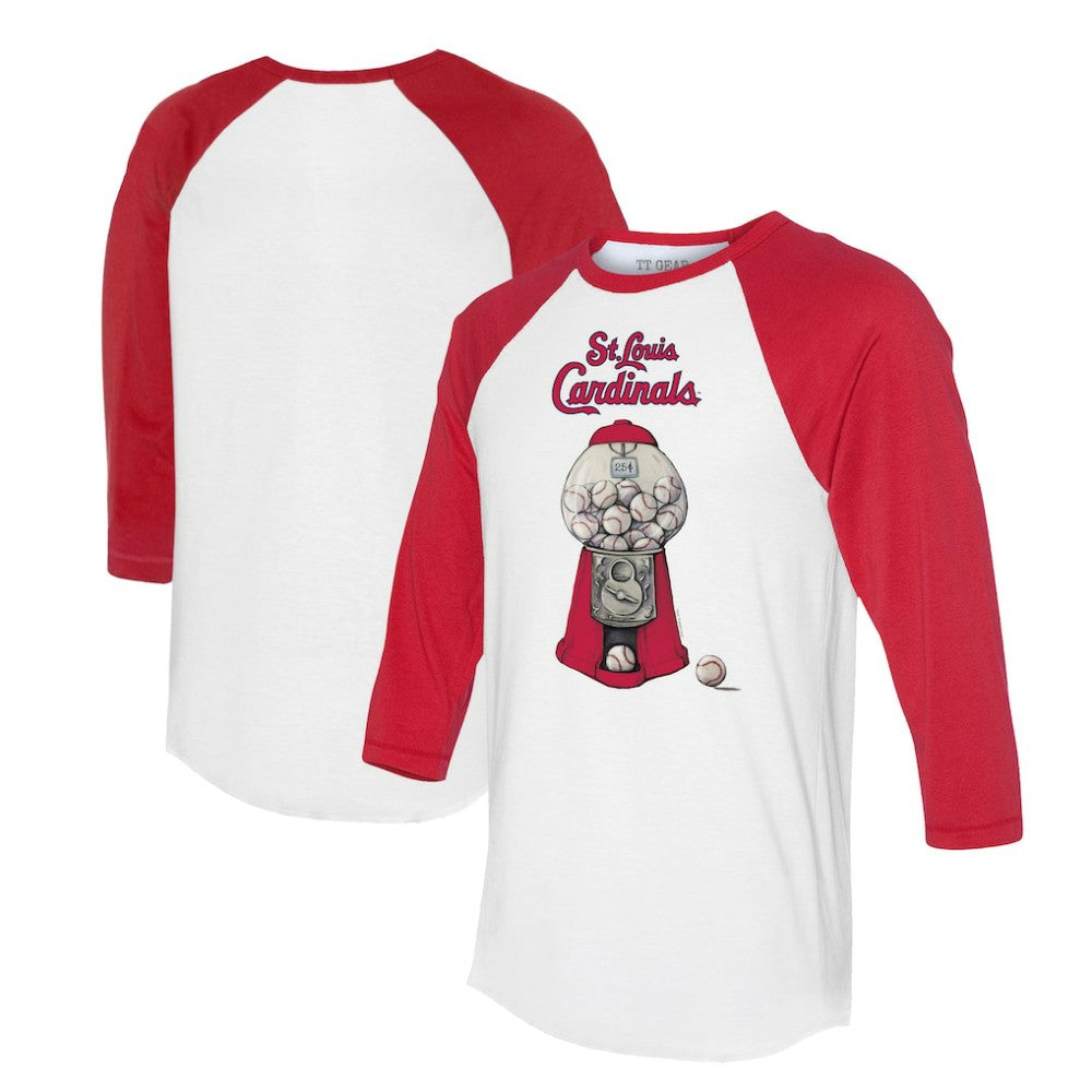 St. Louis Cardinals Tiny Turnip Women's Gumball Machine 3/4-Sleeve Raglan T-Shirt | MLB Near me