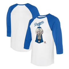 Los Angeles Dodgers Tiny Turnip Women's Gumball Machine 3/4-Sleeve Raglan T-Shirt | MLB Shop