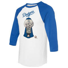 Los Angeles Dodgers Tiny Turnip Women's Gumball Machine 3/4-Sleeve Raglan T-Shirt | MLB Shop