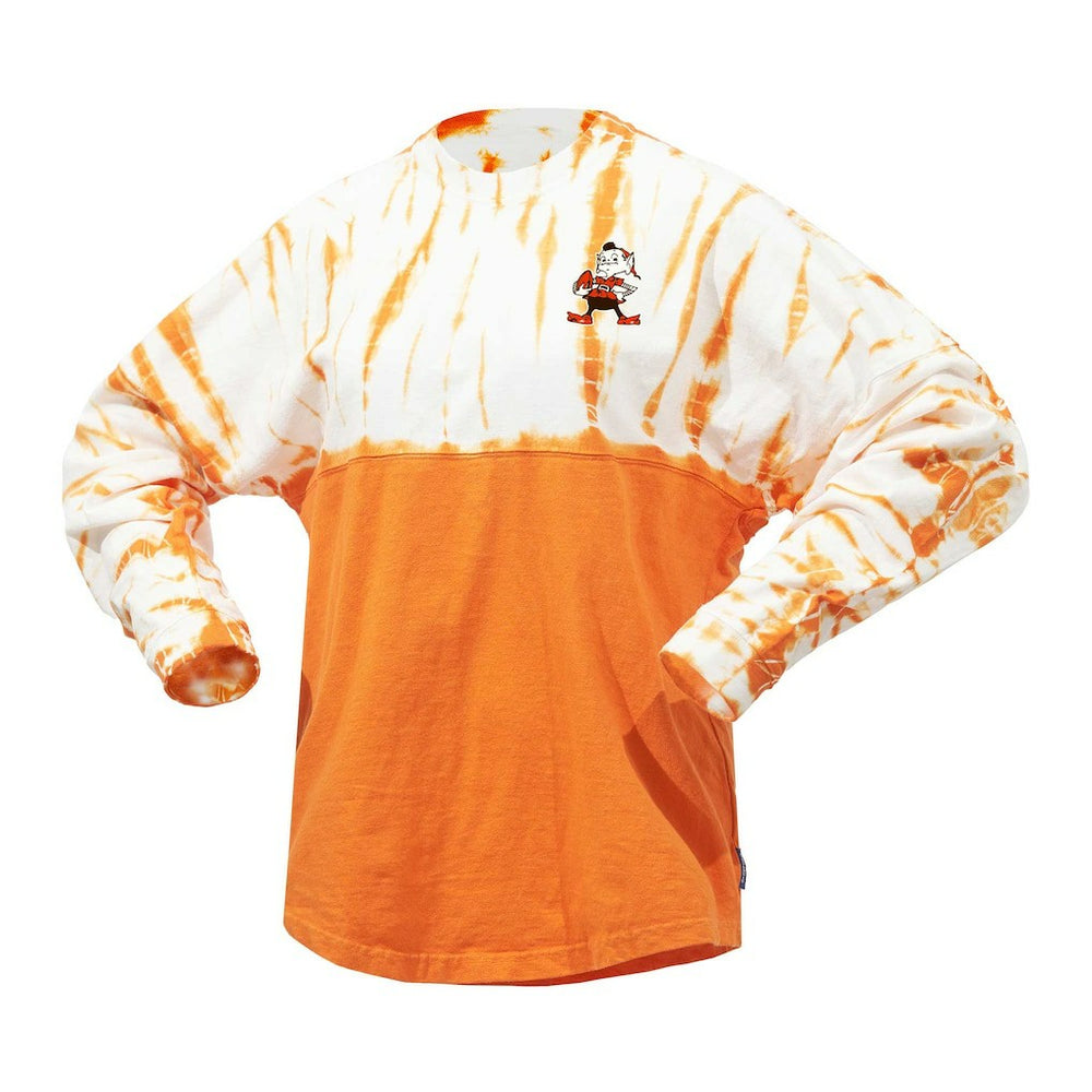 Cleveland Browns Fanatics Women's Vintage Bamboo Spirit Jersey Long Sleeve T-Shirt