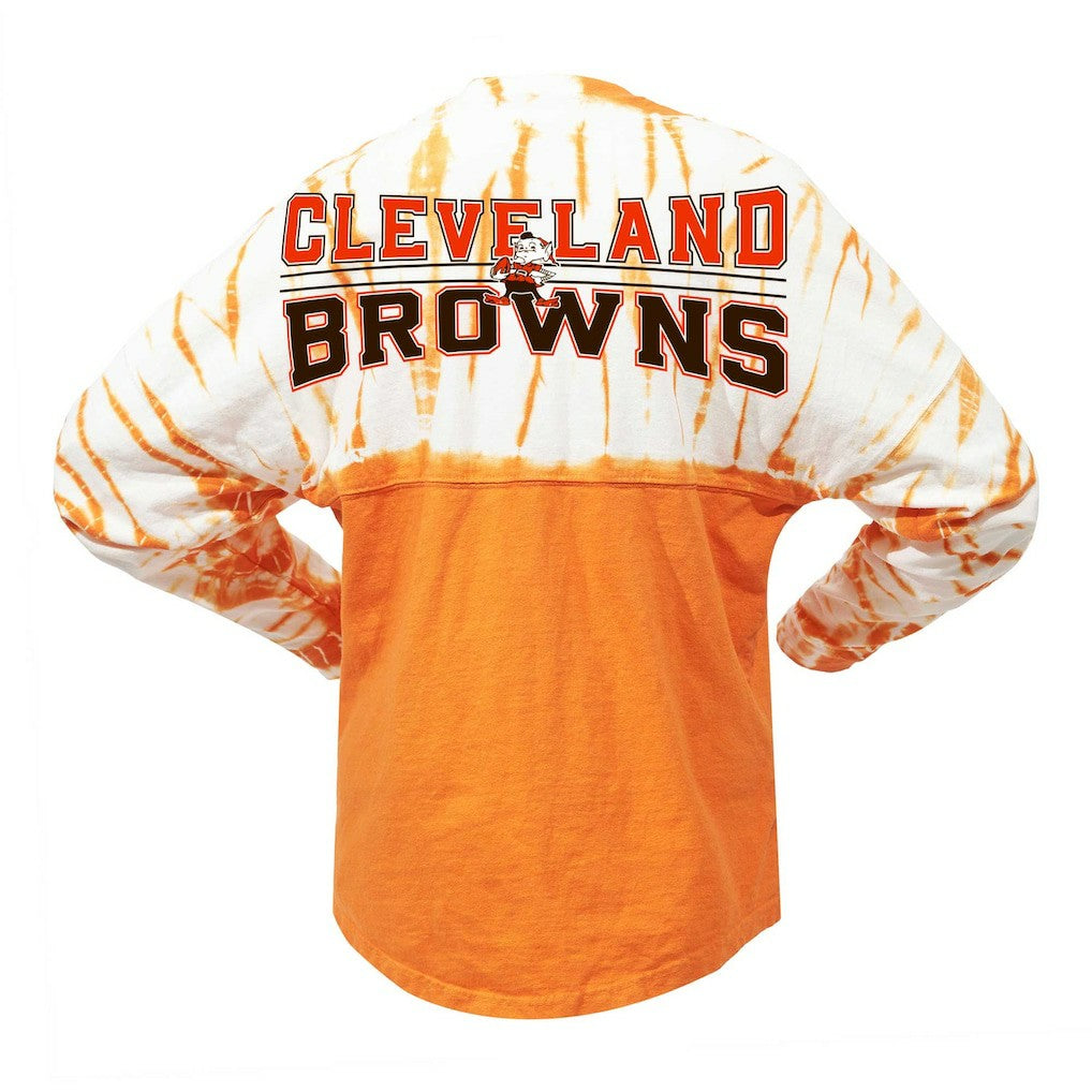 Cleveland Browns Fanatics Women's Vintage Bamboo Spirit Jersey Long Sleeve T-Shirt